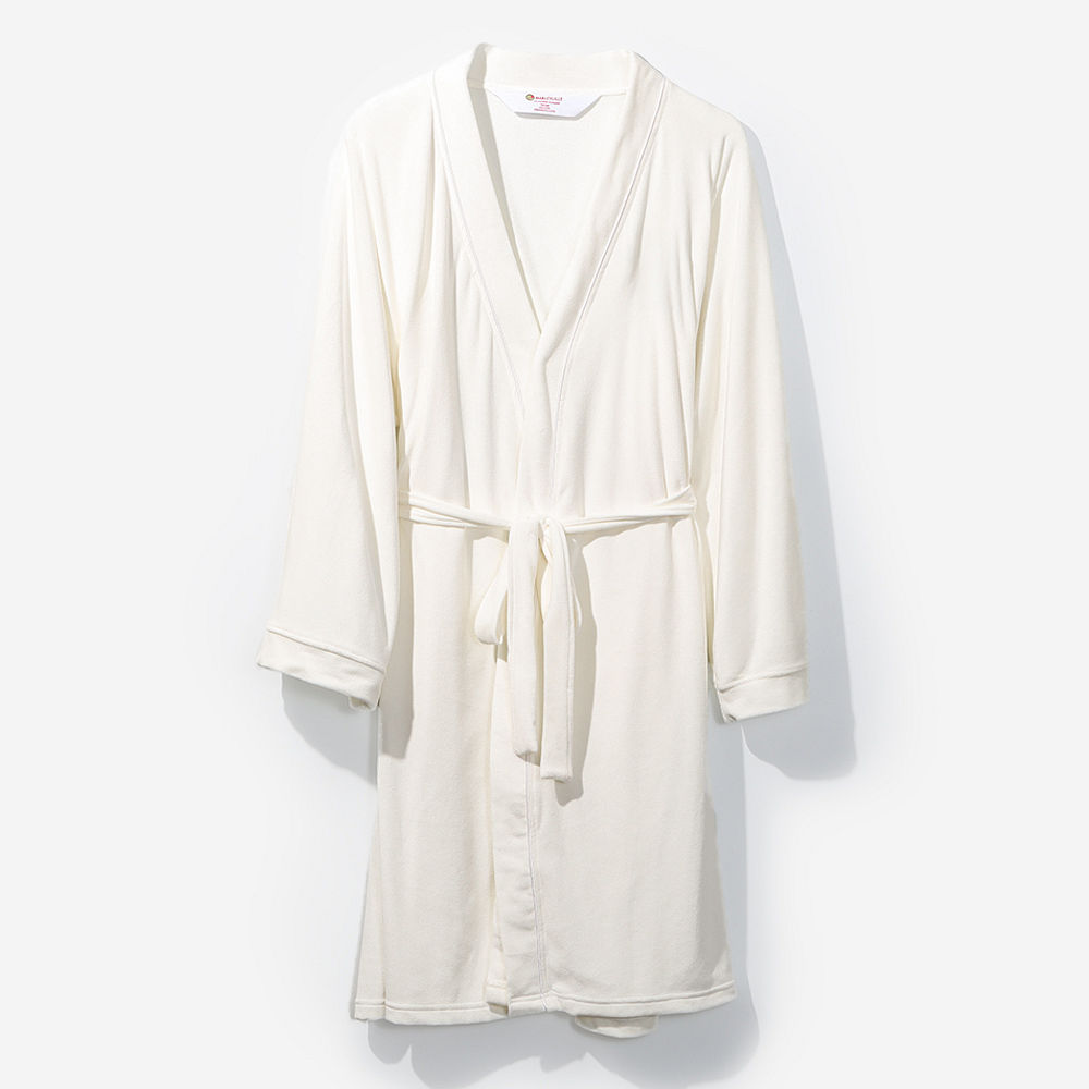 ivory fleece robe with softspun pajama set