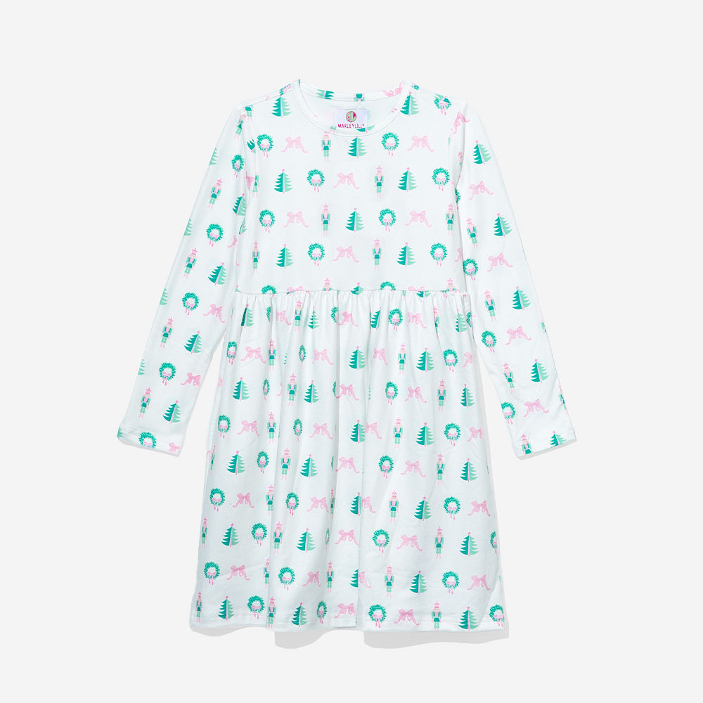Monogrammed Girls Twirl Dress | Christmas Favorite Things