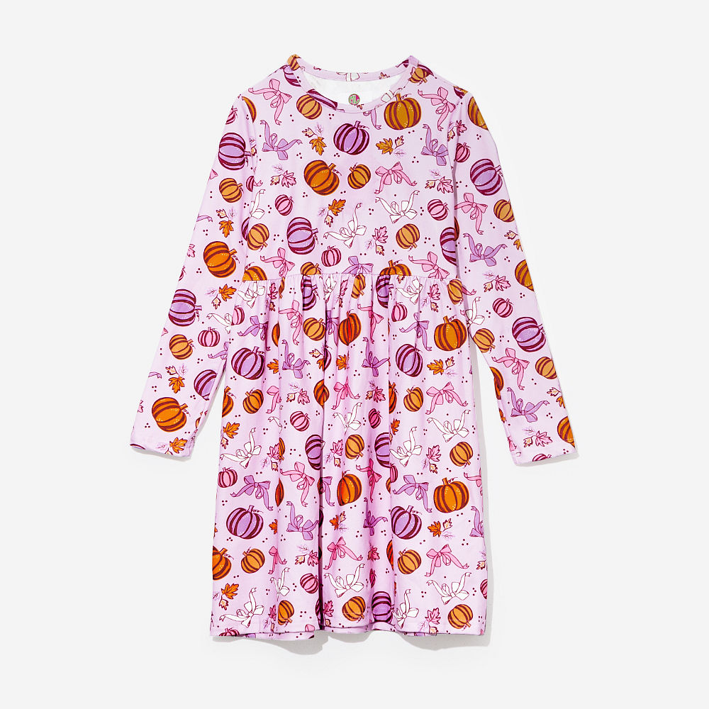 Monogrammed Girls Twirl Dress | Pretty Pumpkins