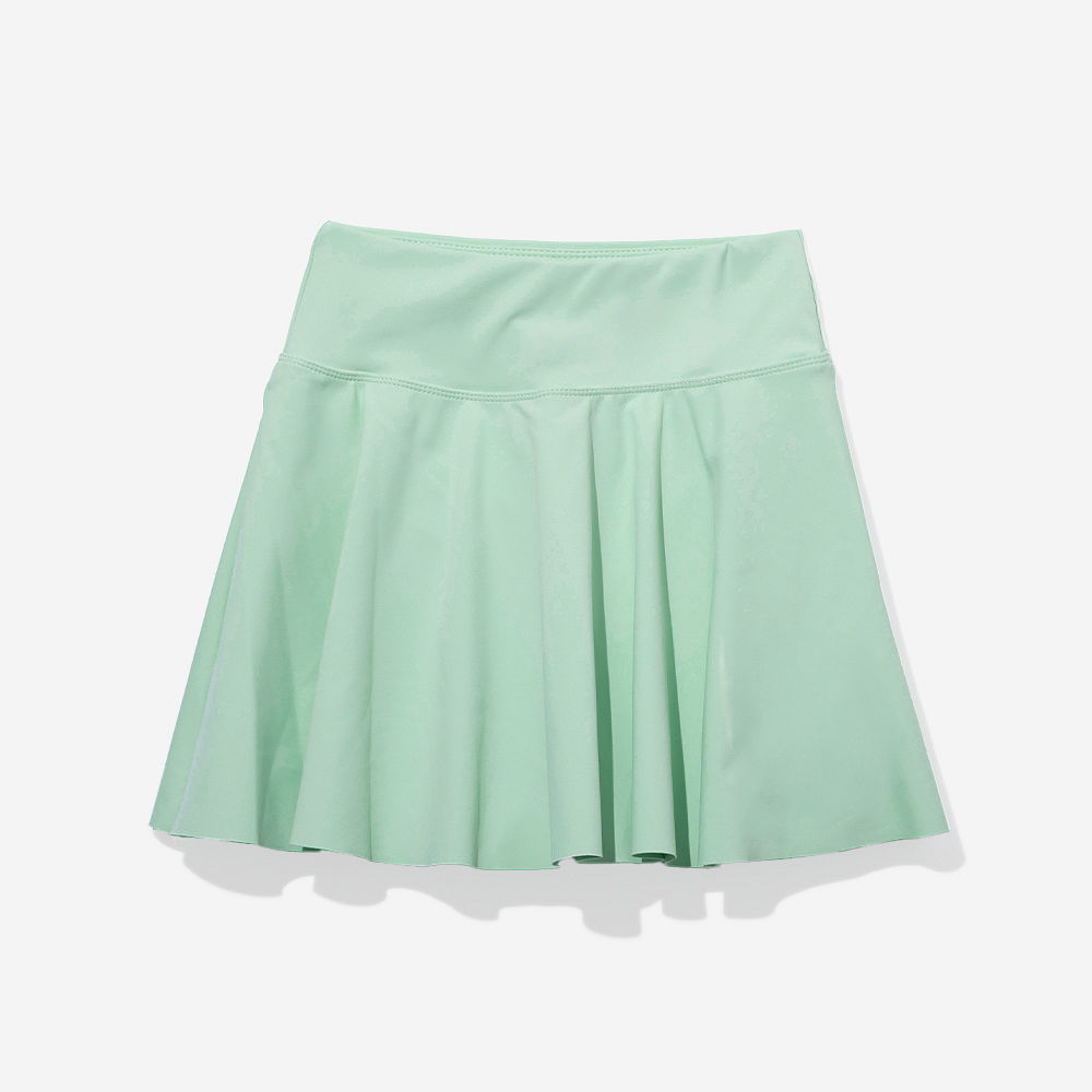 Monogrammed Girls Twirl Skort | Mint