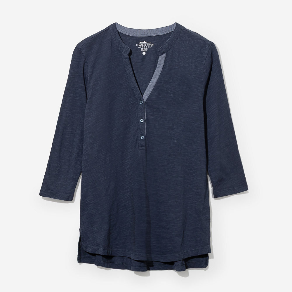 close up of henley t shirts
