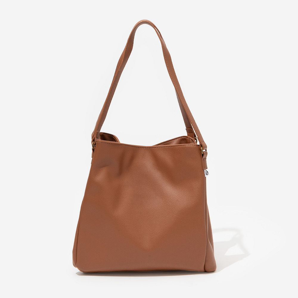 tan hobo purse studio shot