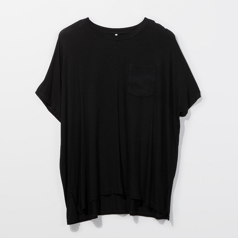 hydrangea earrings with blue bell short sleeve tunic