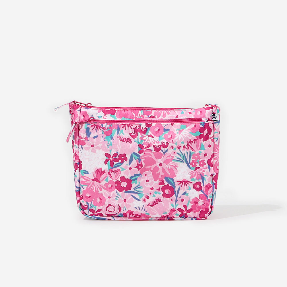 pink prairie kids essentials bag with backpack