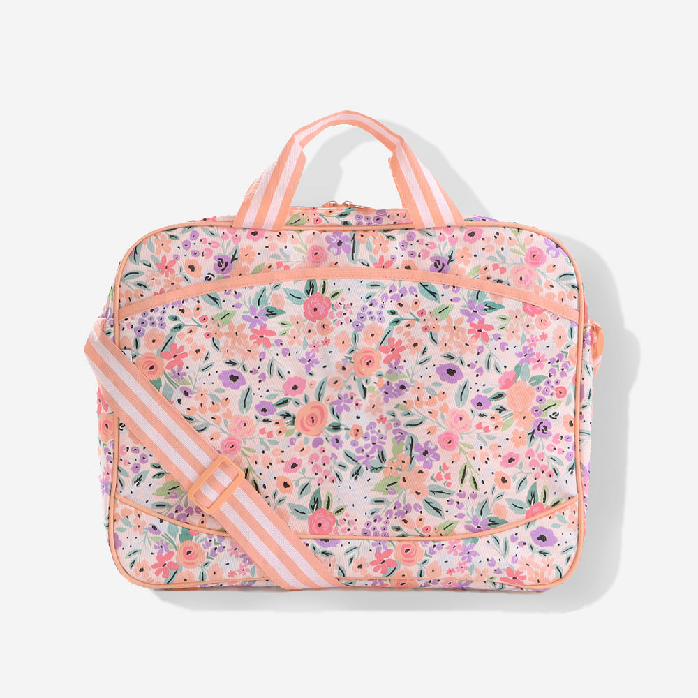 Notebook in Monogrammed Laptop Bag front pocket