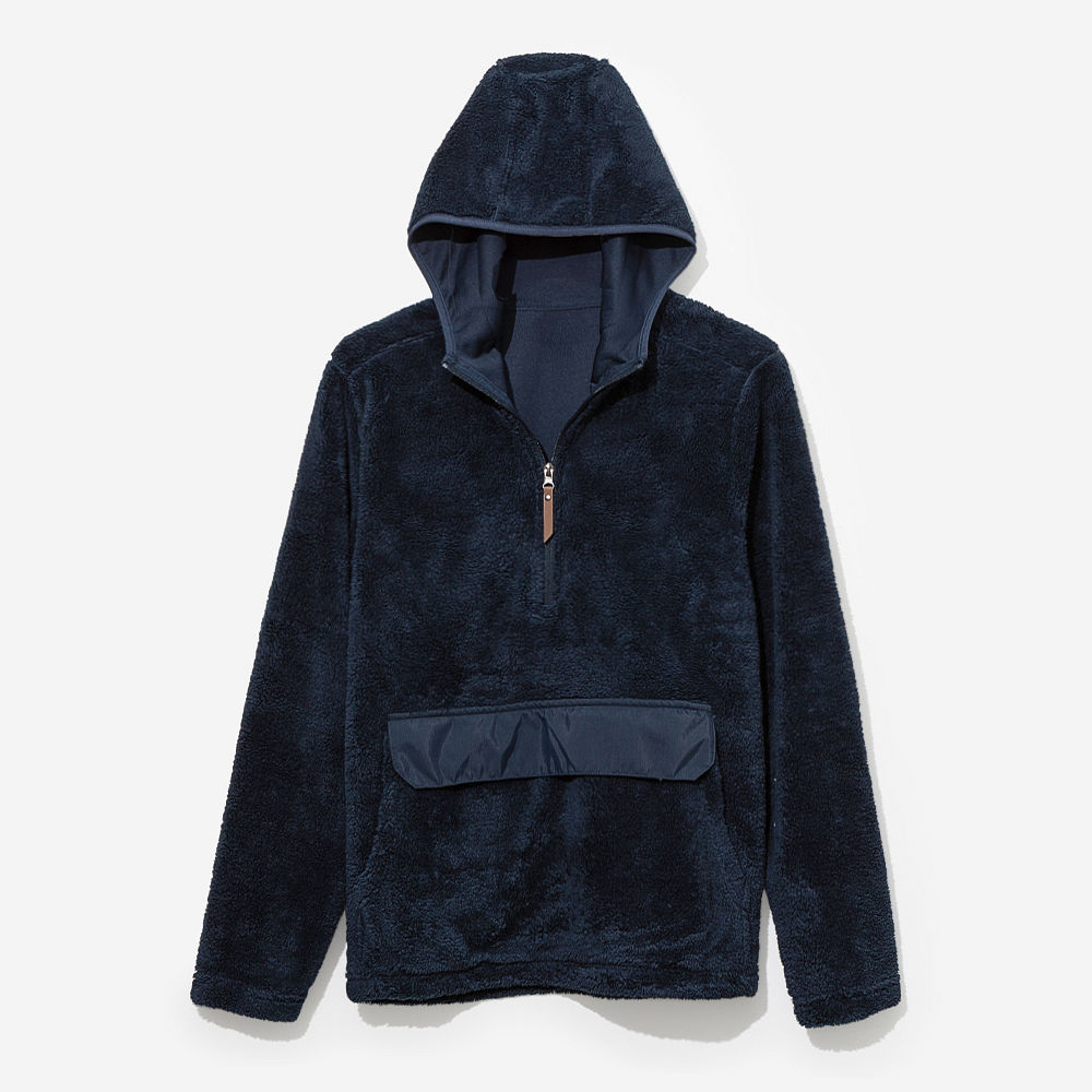 Monogrammed Lightweight Fleece Hoodie | Navy