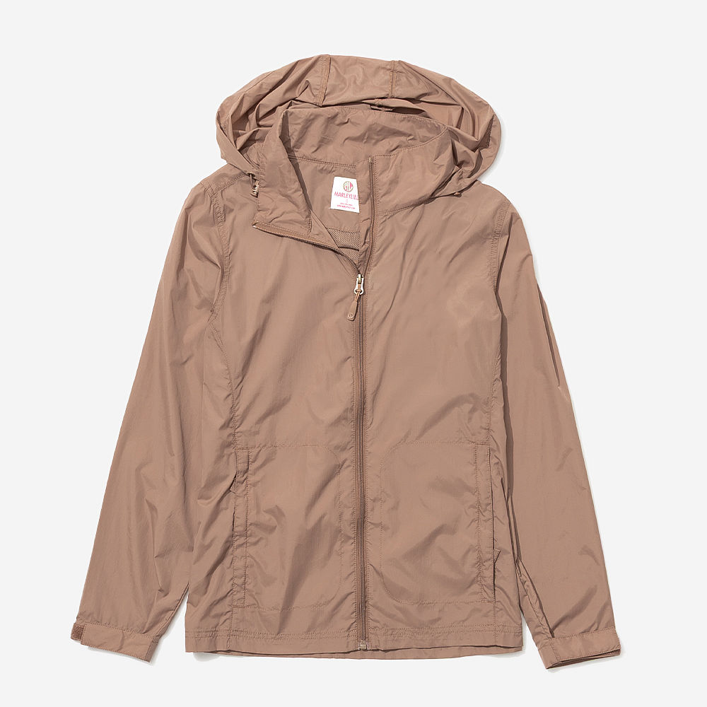 mint lightweight rain jacket on ashley