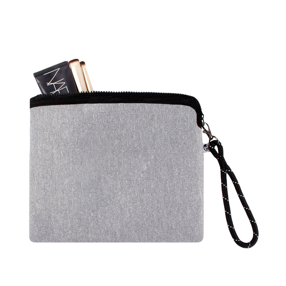 inside of ivory leopard neoprene wristlet