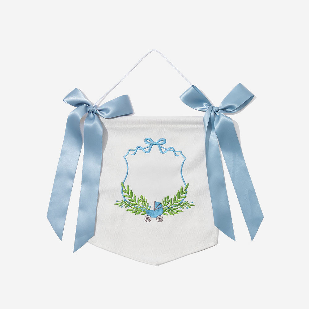 Monogrammed New Baby Banner | Boy
