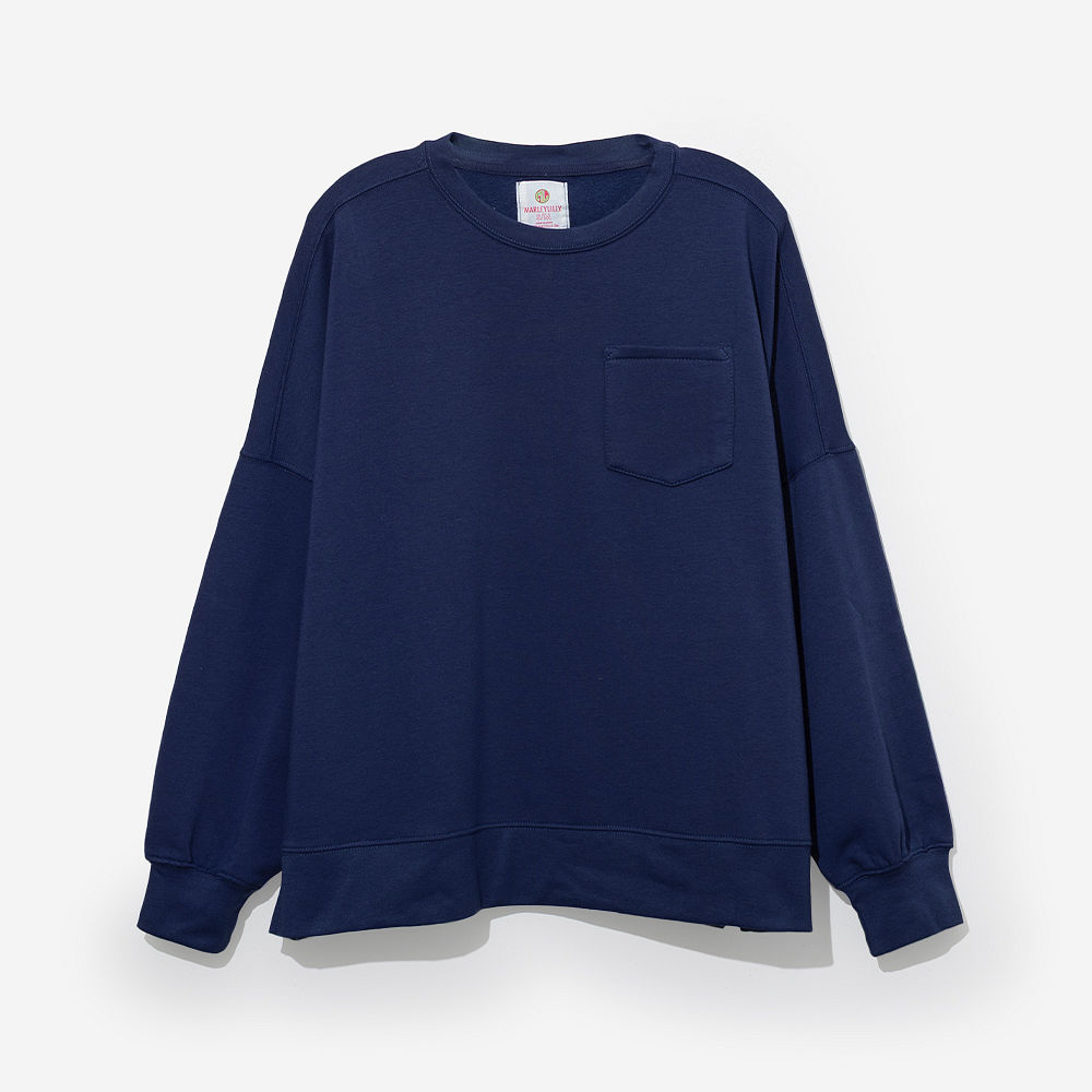 Monogrammed Oversized Sweatshirt | Navy