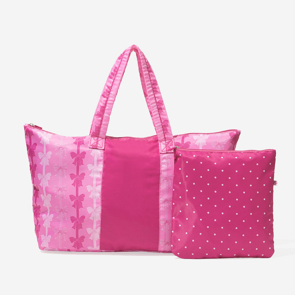 Monogrammed Packable Weekend Duffel Bag | Preppy Bows