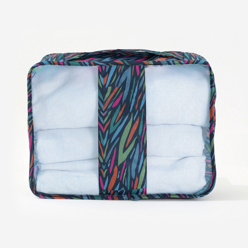 Monogrammed Packing Bag | Navy Safari