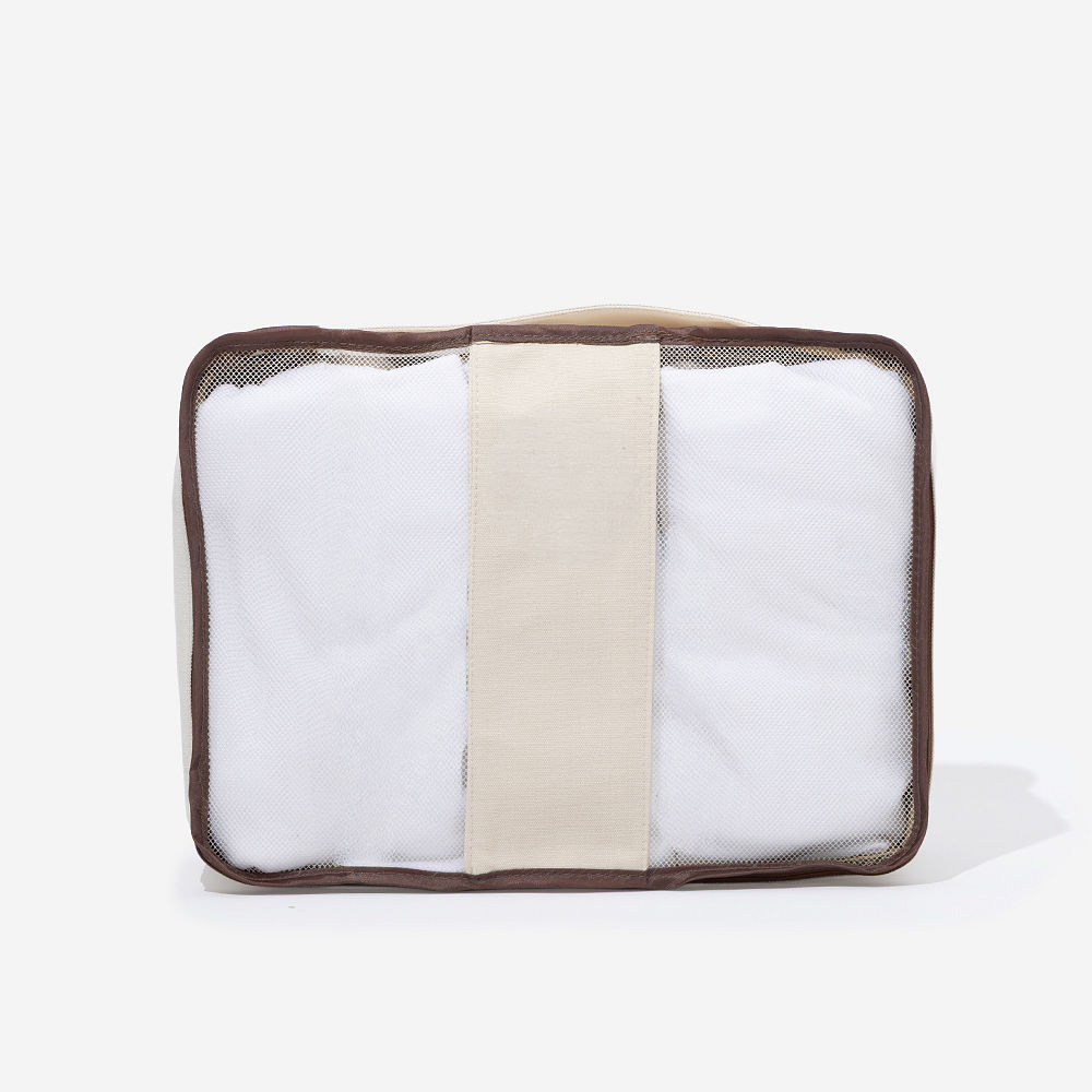 Monogrammed Packing Bag Set | Ivory