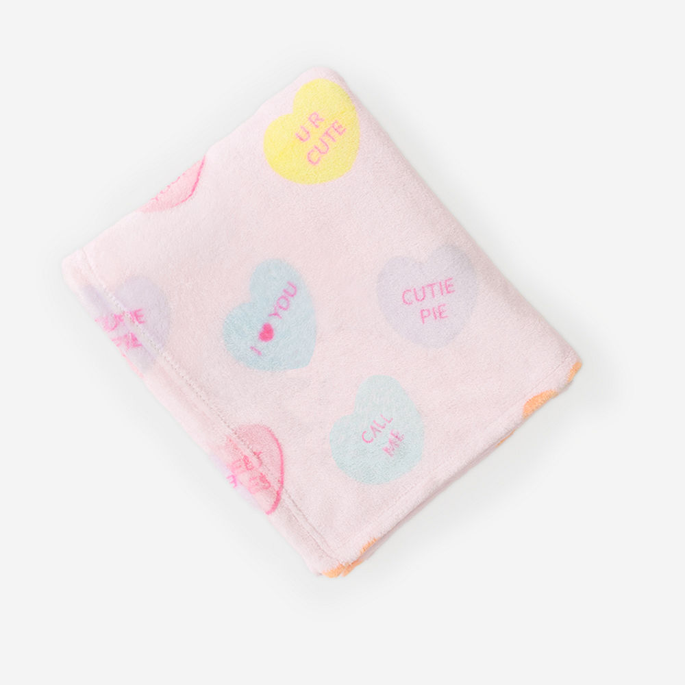 hot pink plush blanket mom and me studio shot