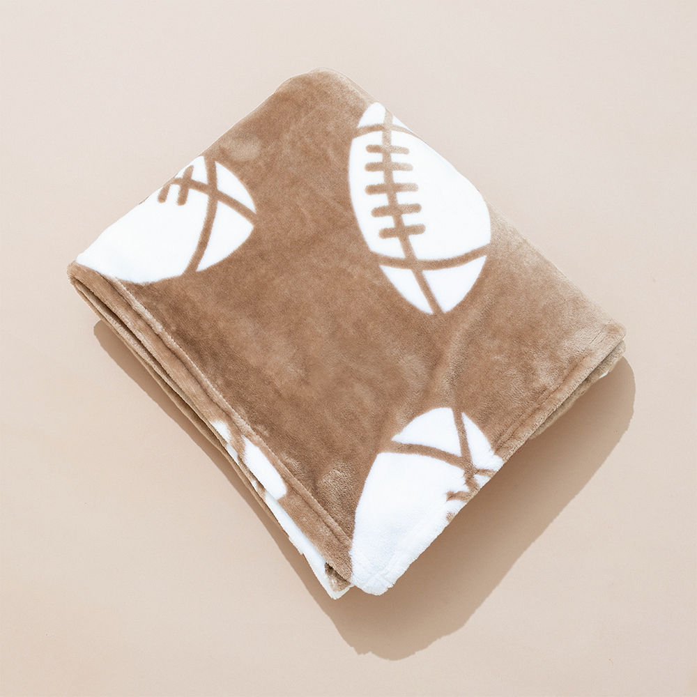Personalized Kids Plush Blanket | Brown