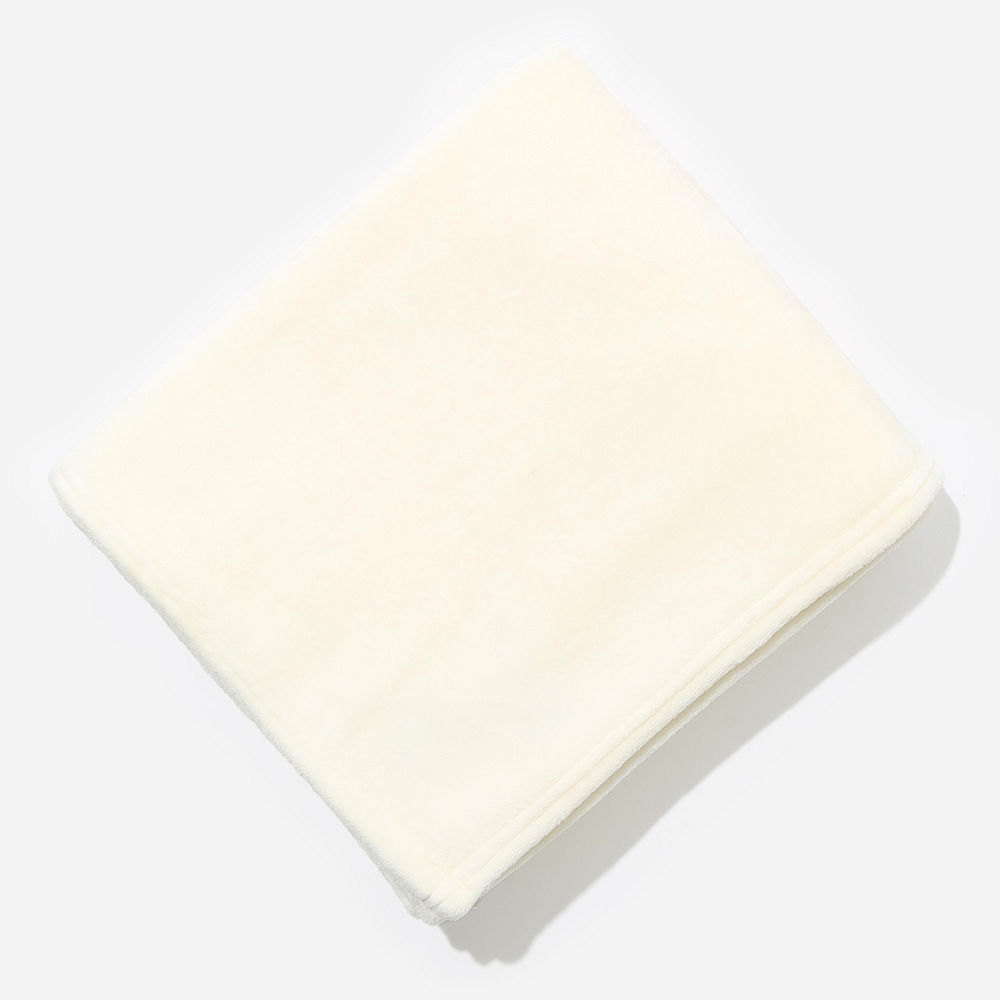 mom and me ivory plush blanket