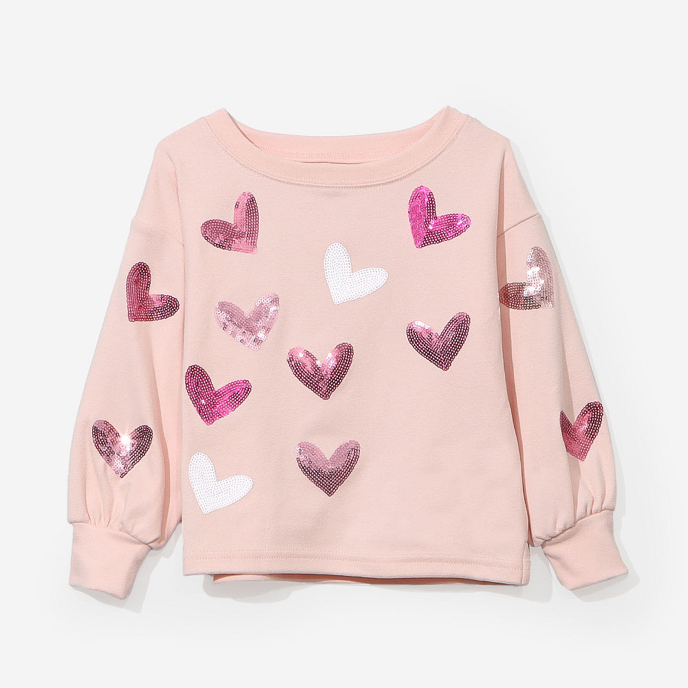 back of autumn stripes sleeve sweatshirt