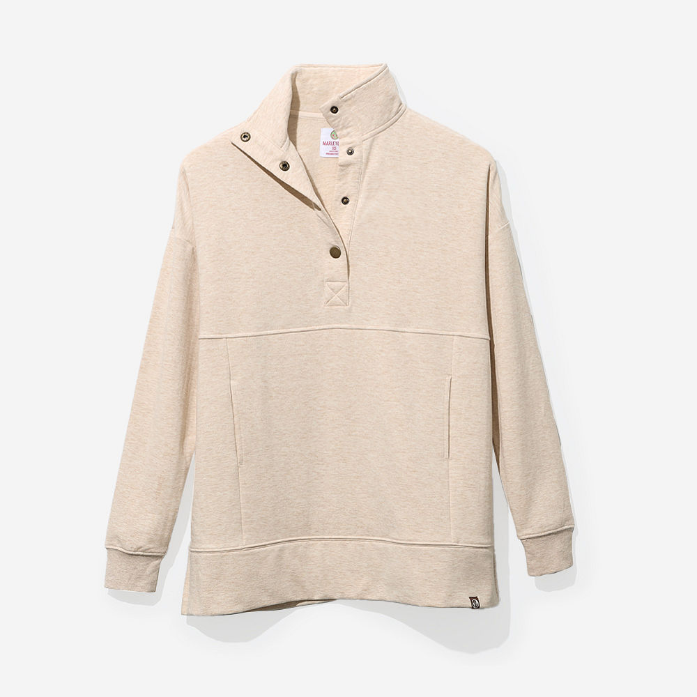 coral pullover on julia