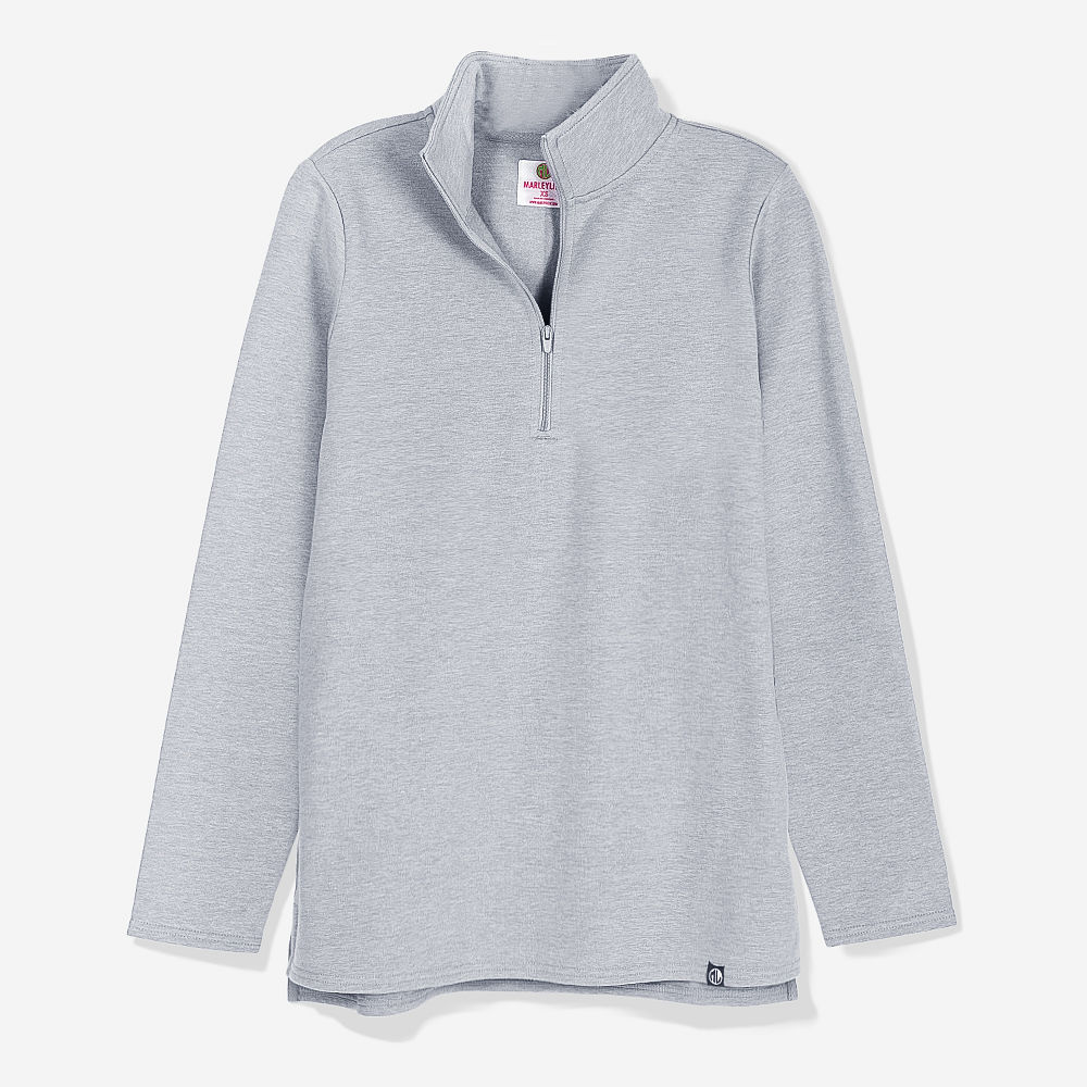 Name on Pullover Sweatshirt in heather gray