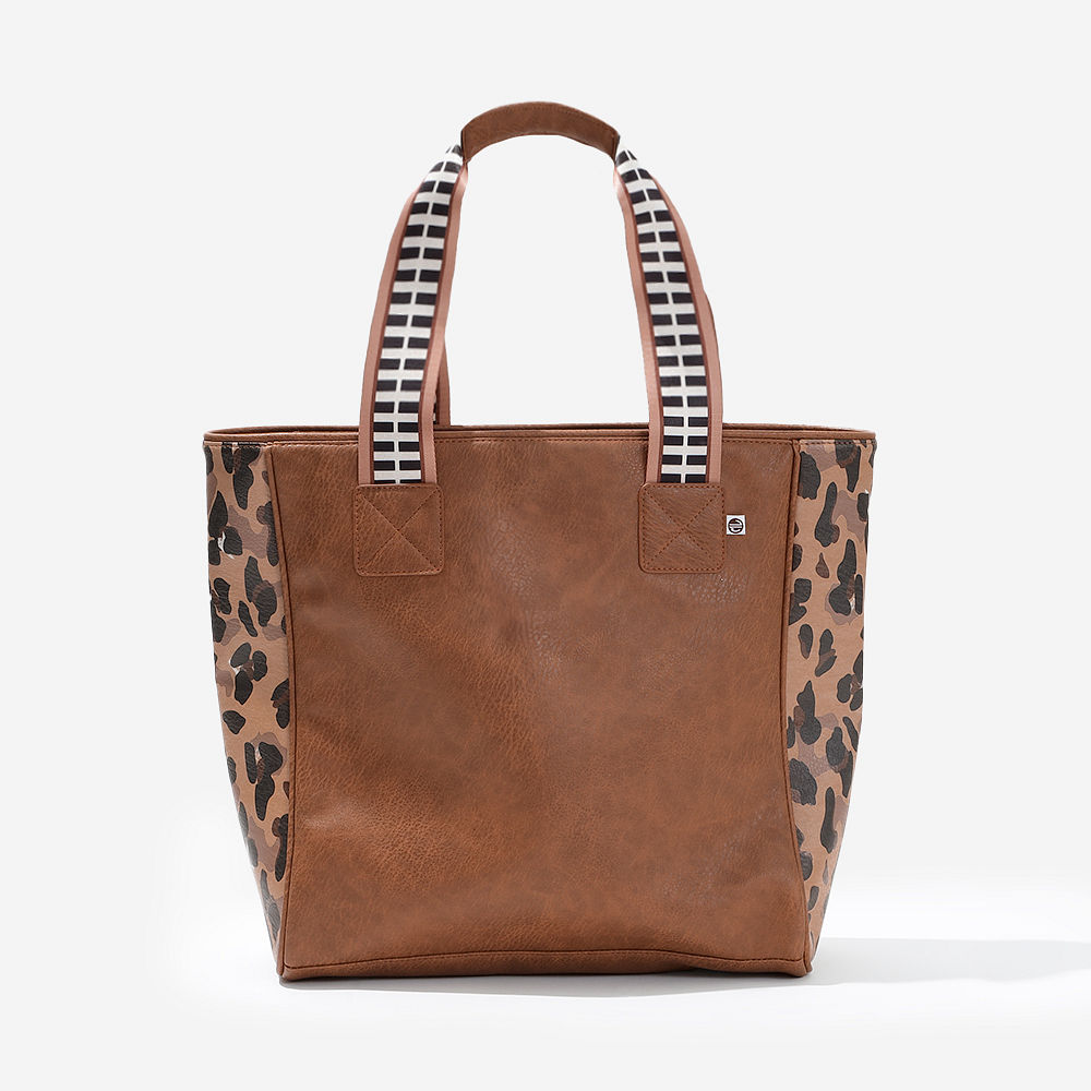 classic cheetah purse tote in hand