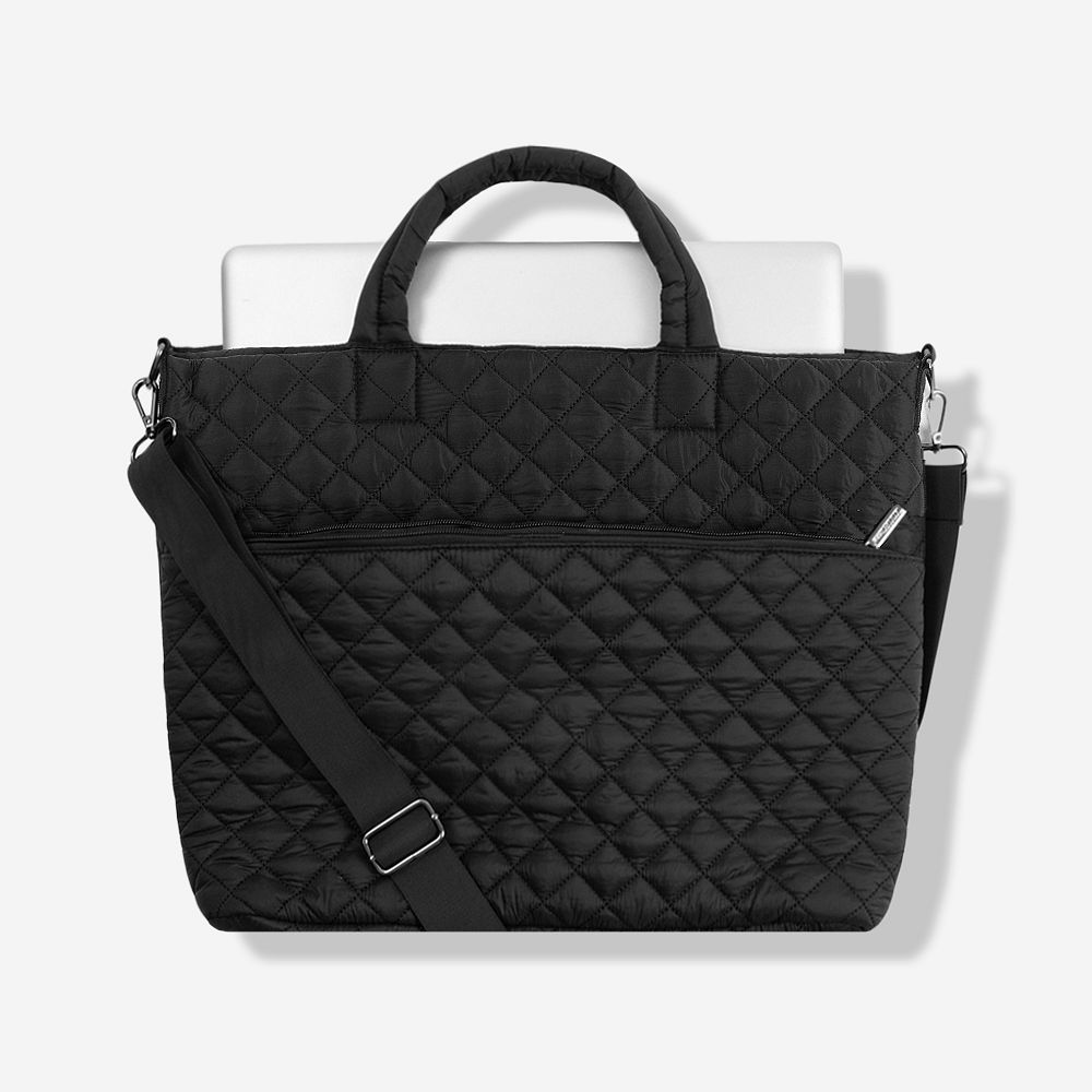 inside of quilted laptop bag