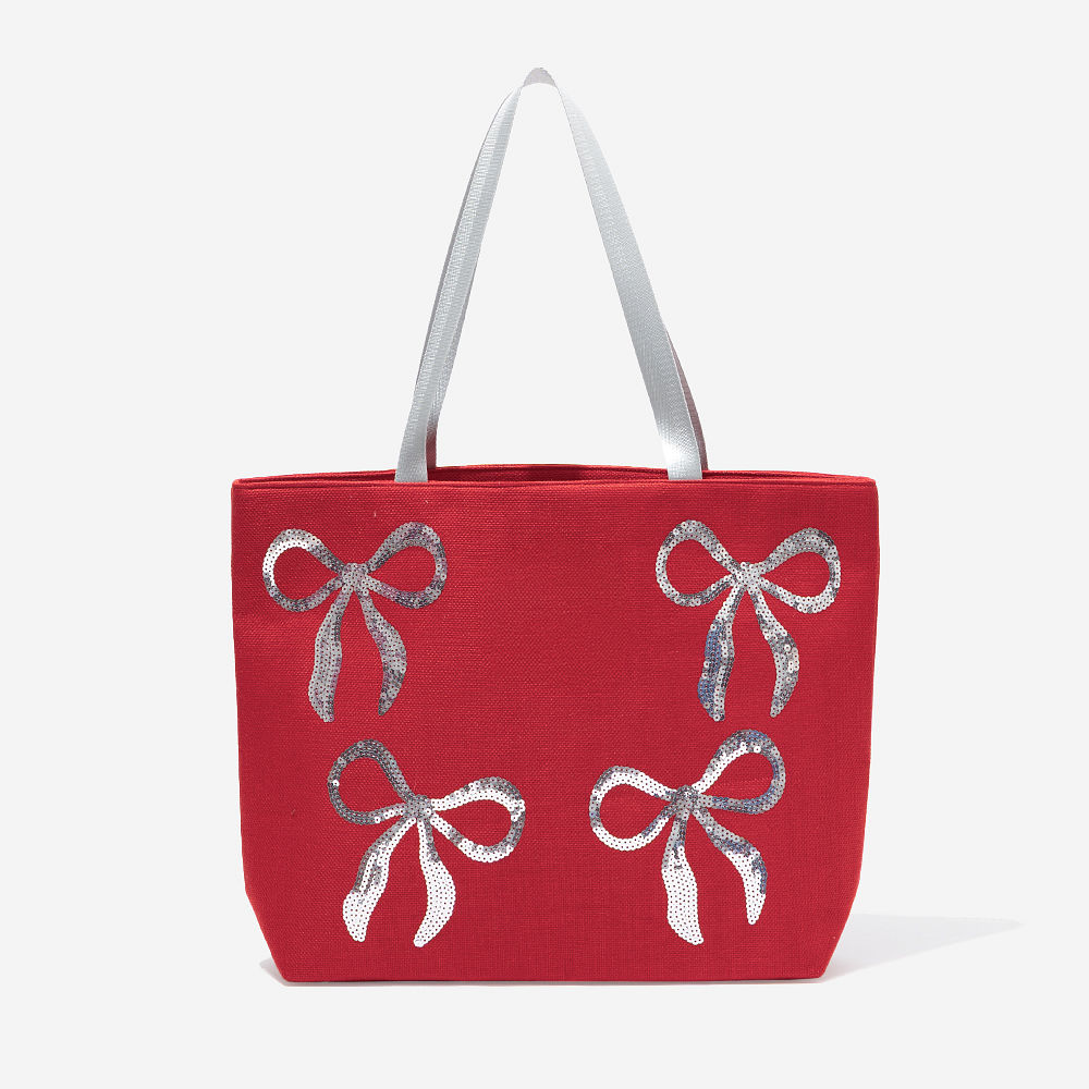 Monogrammed Sequin Tote Bag | Bows