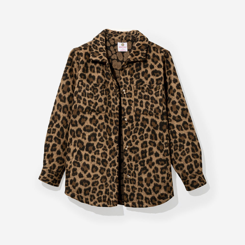 Monogrammed Fuzzy Shacket