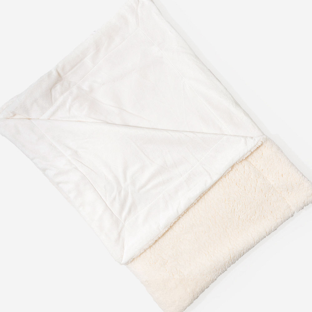ivory personalized sherpa blanket