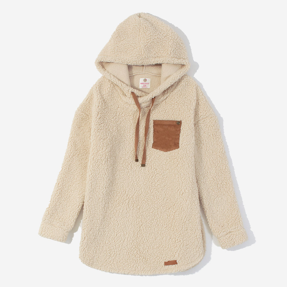 rust personalized sherpa hoodie
