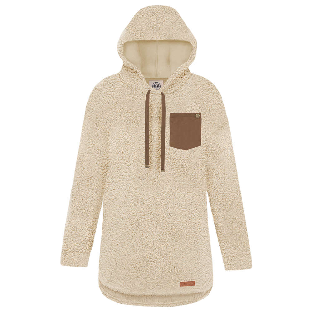 Monogrammed Pullover Sherpa Hoodie - Marleylilly