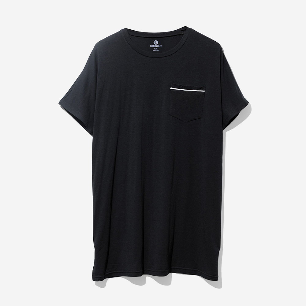 back of hot pink sleep tee