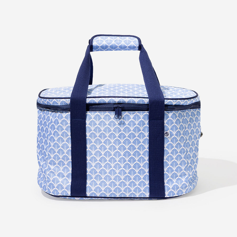 personalized slow cooker carrier in coral floral