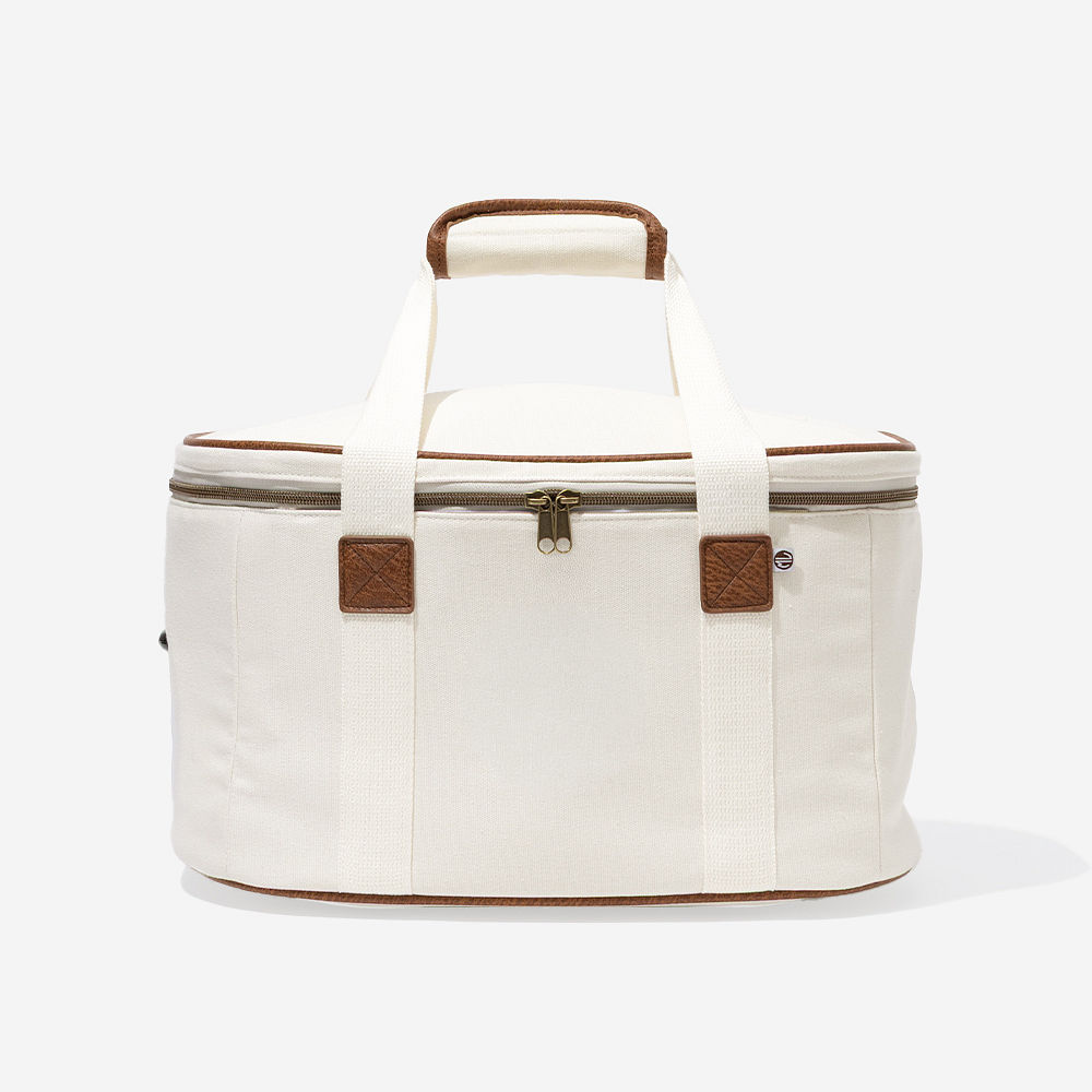 Monogrammed Slow Cooker Carrier | Ivory
