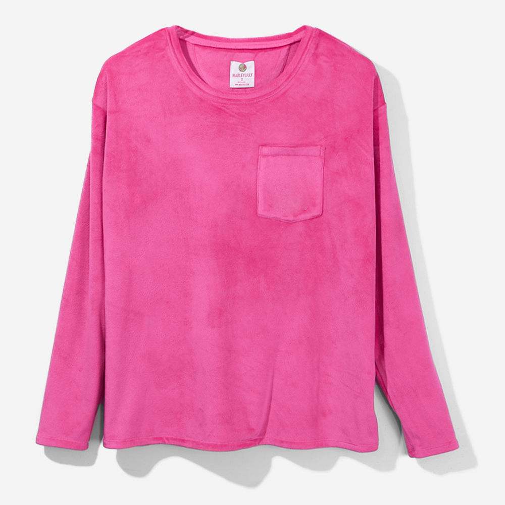 hot pink softspun lounge set on Makenzie - hot pink 2024