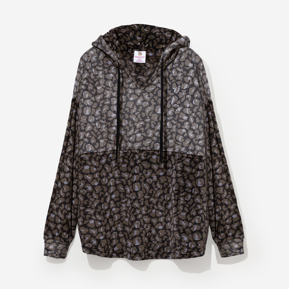 back of snow leopard softspun pullover