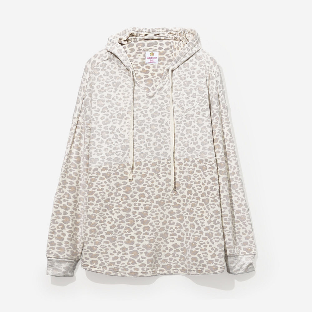 back of snow leopard softspun pullover