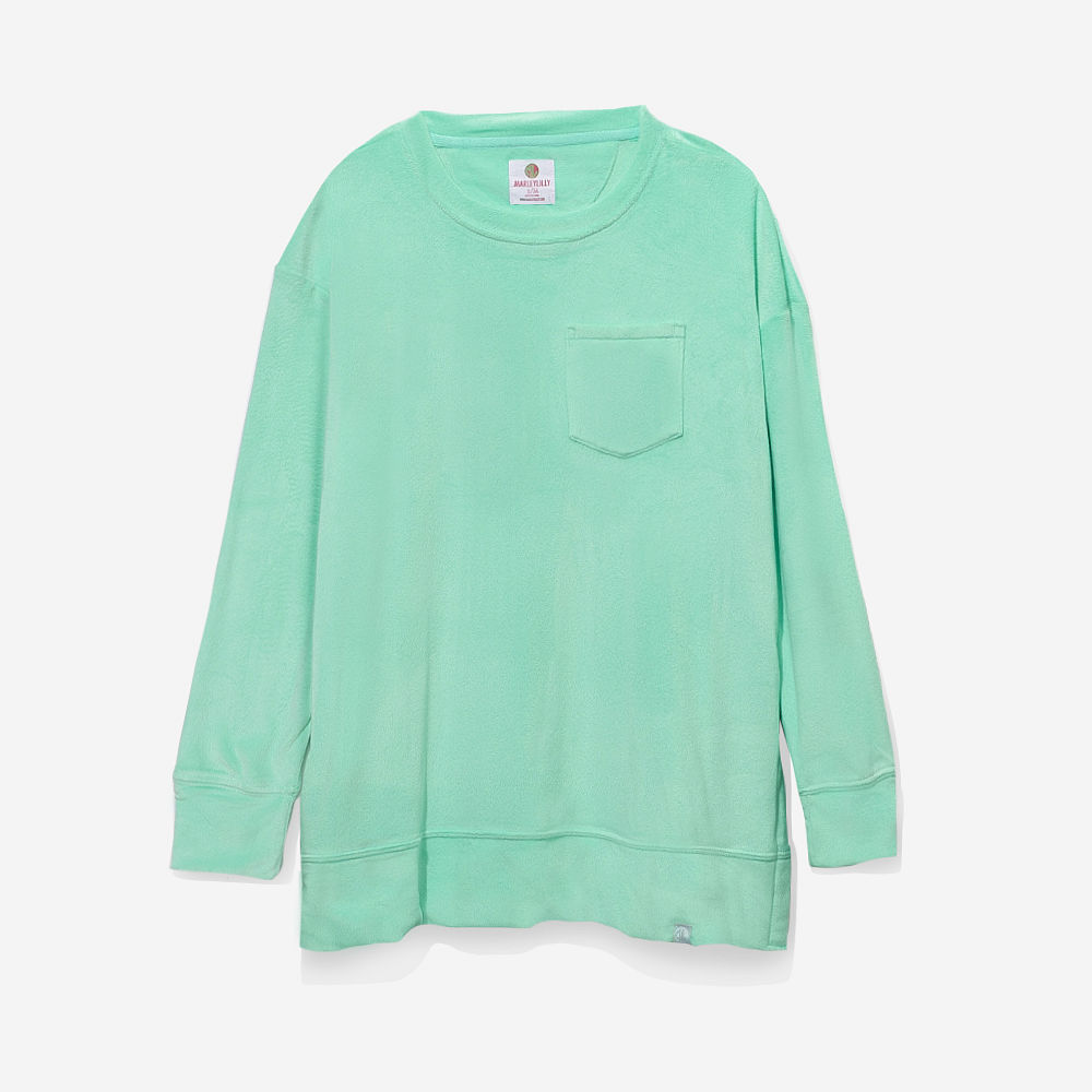 hunter green monogrammed softspun sweatshirt