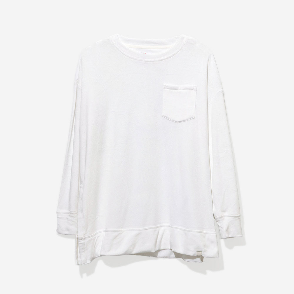 Monogrammed Softspun Sweatshirt | White