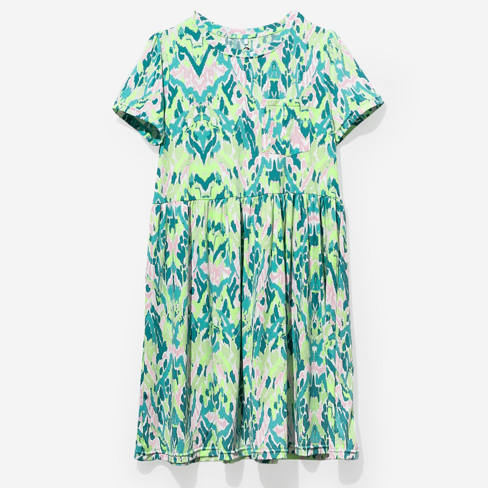 mom and me t-shirt dress in hot pink