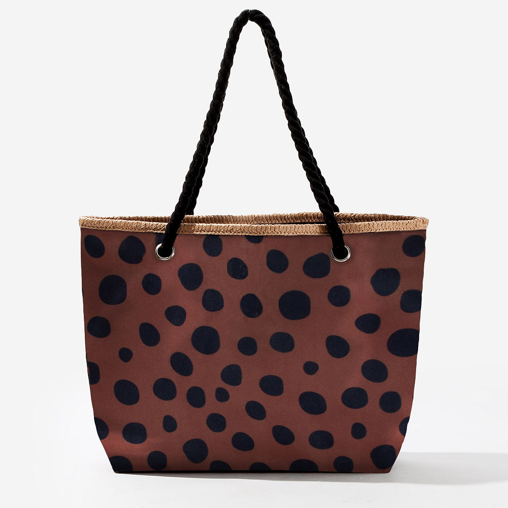 inside of cheetah personalized tote bag