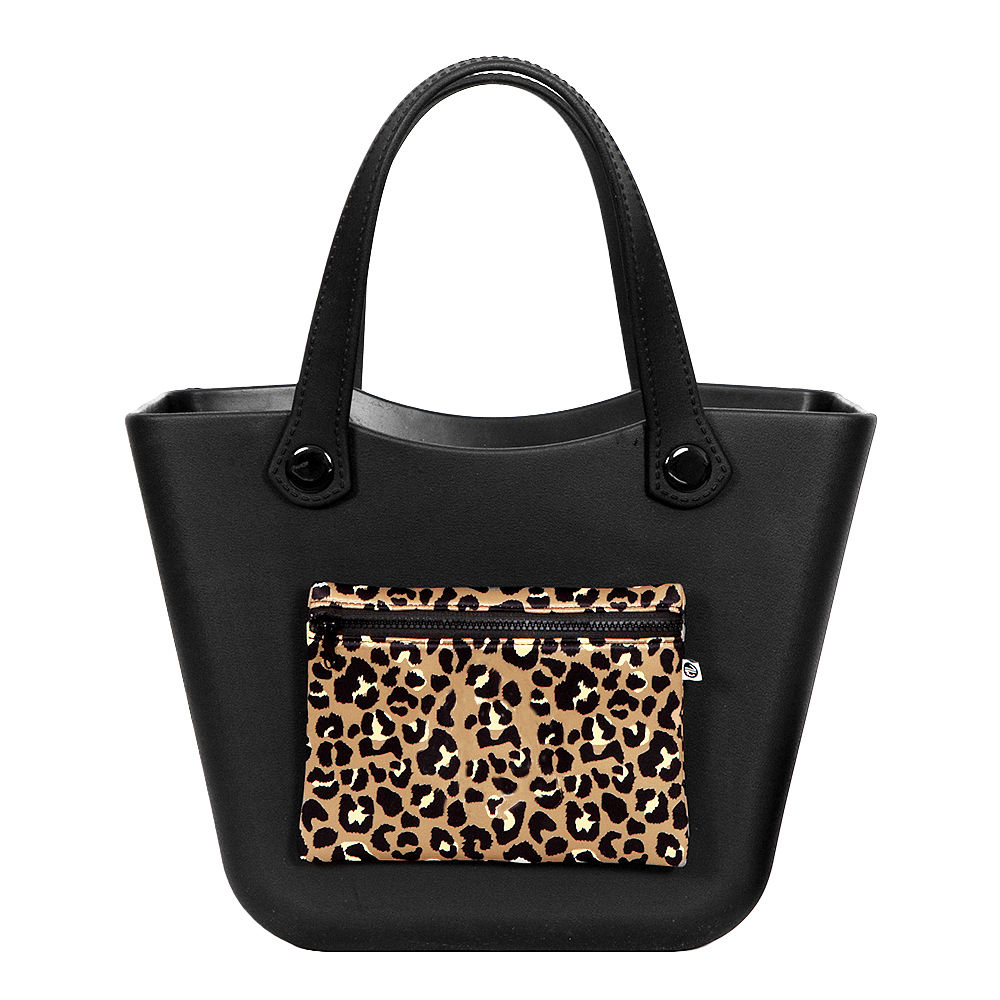 personalized coral floral beach bag at pool