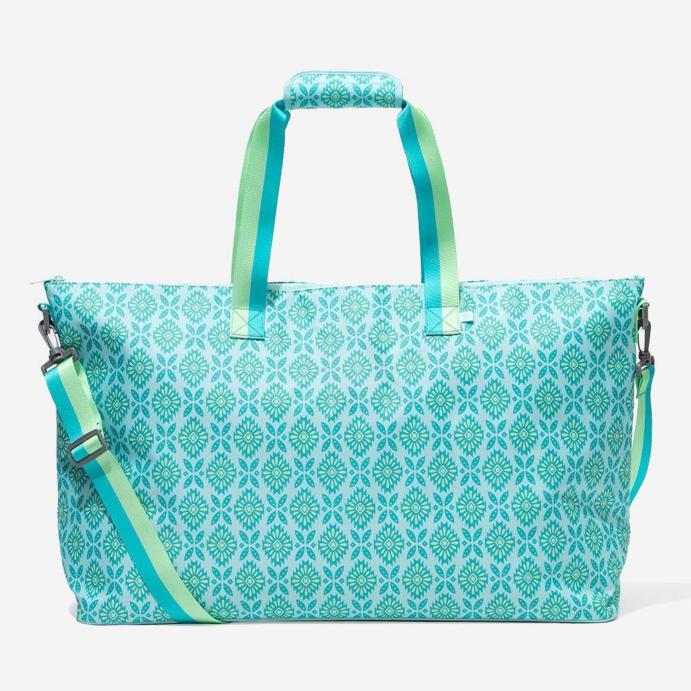 inside of classic cheetah weekend bag