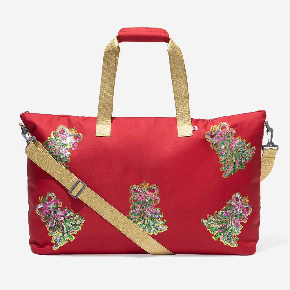 Monogrammed Weekend Bag | Red