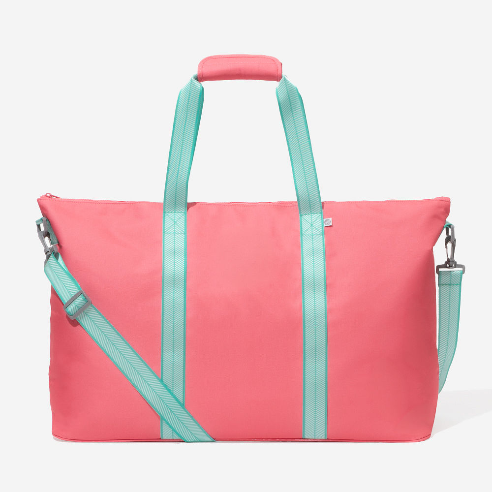 watermelon weekend bag up close