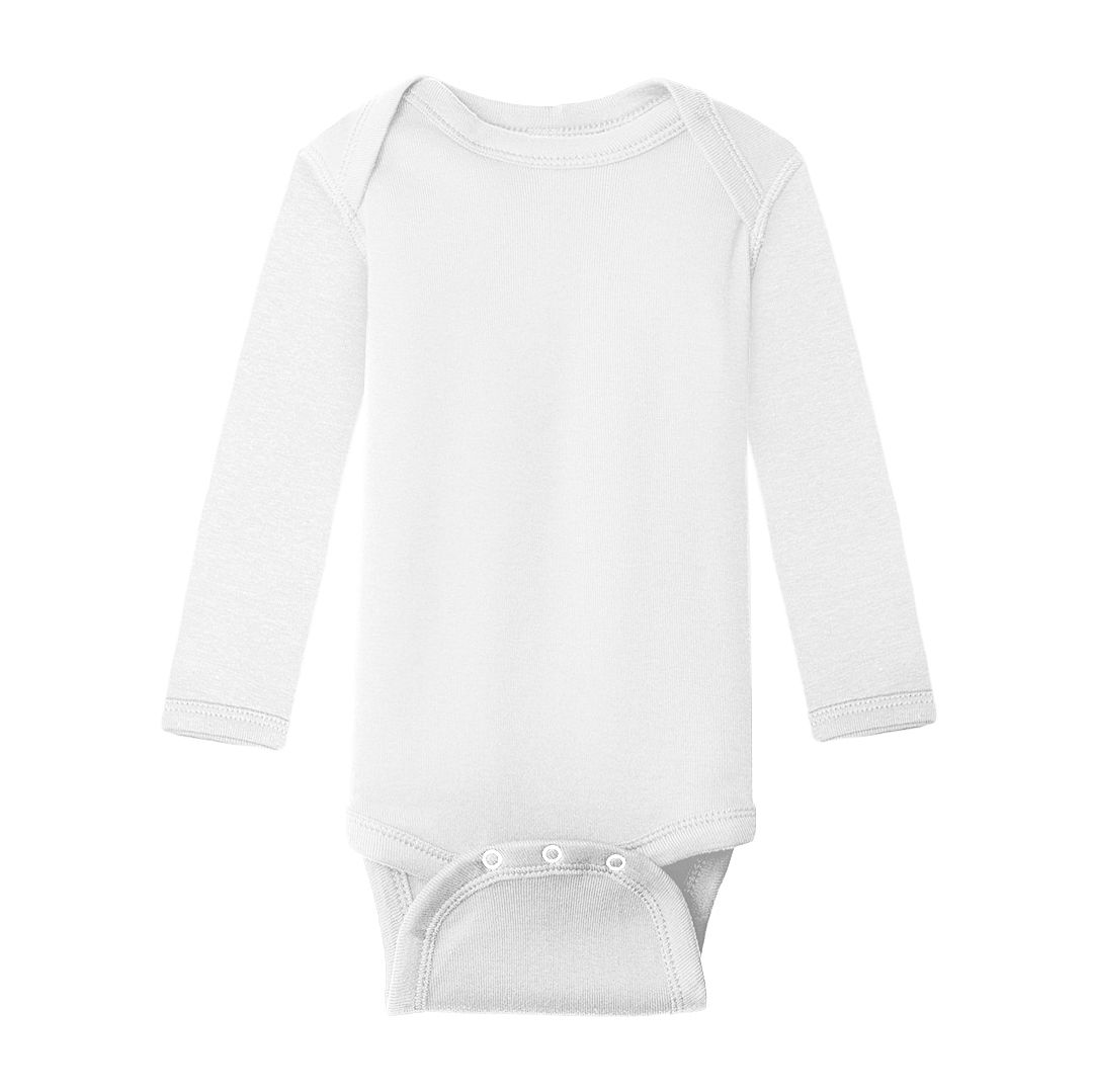 baby boys white long sleeve onesie