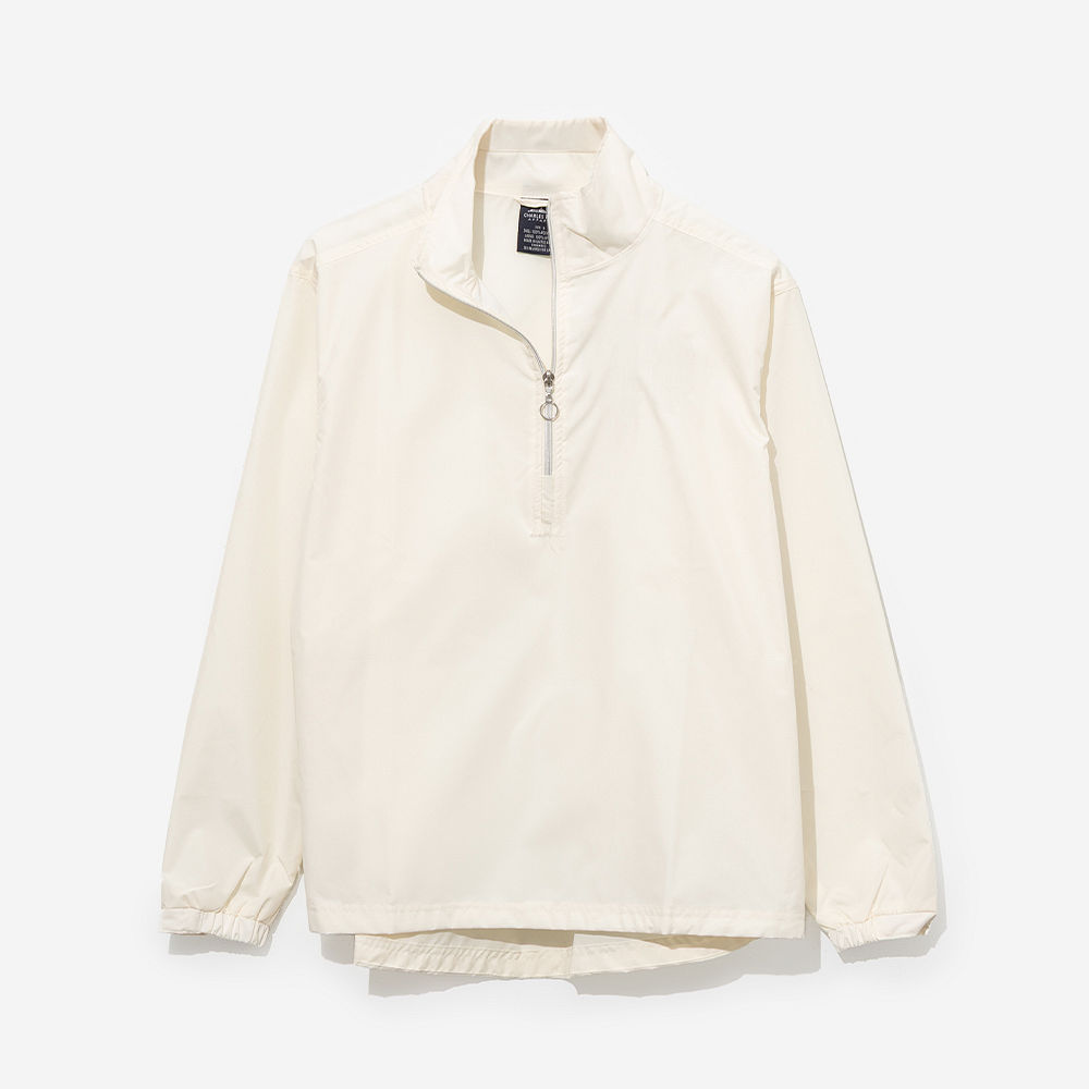 ivory windbreaker pullover on peyton