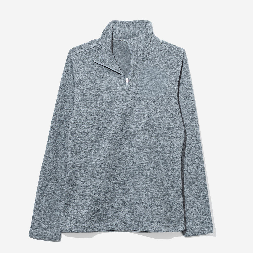 Monogrammed Women's Freeport Microfleece Pullover | Heathered Gray