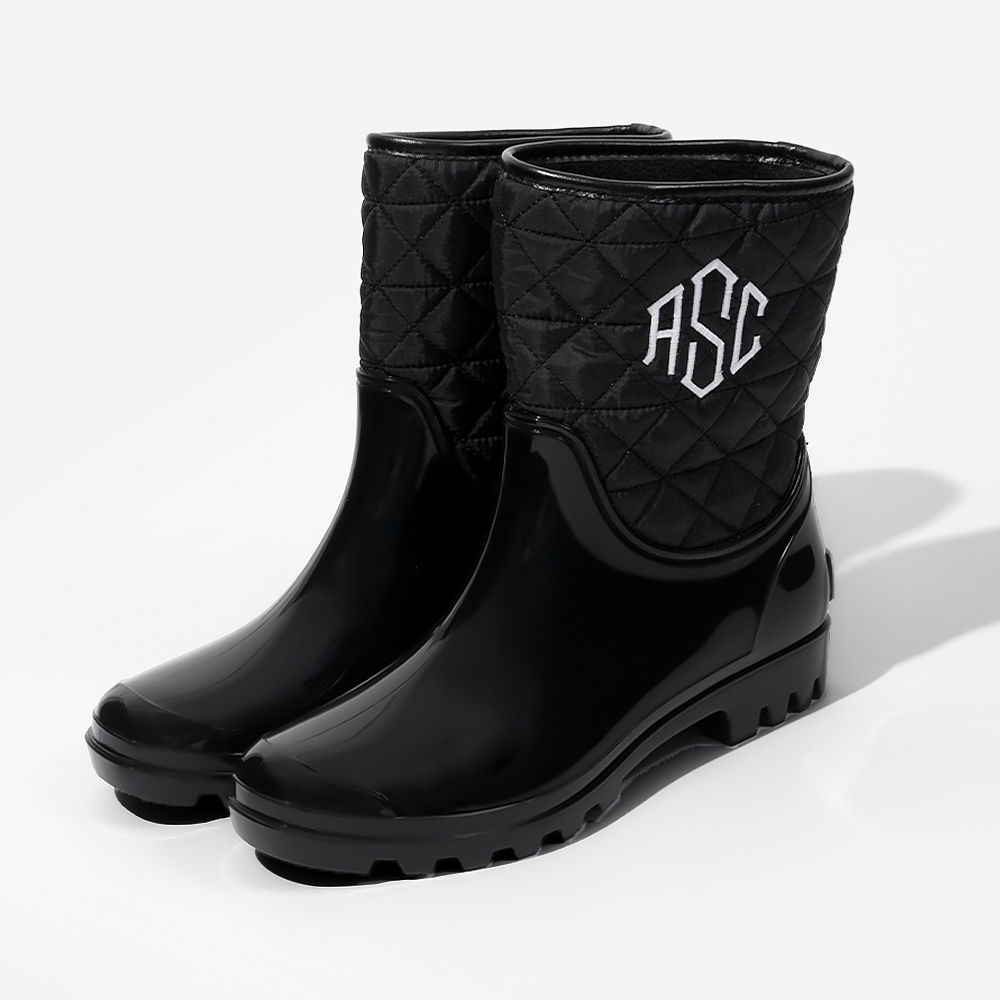 Quilted Rain Boots From Marleylilly