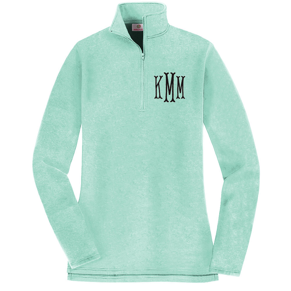 monogram pullover sweatshirt