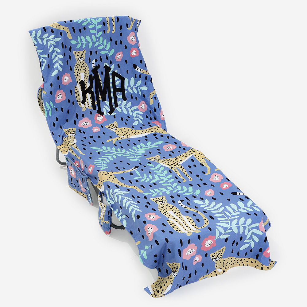 Monogrammed Lounge & Beach Chair Cover Marleylilly